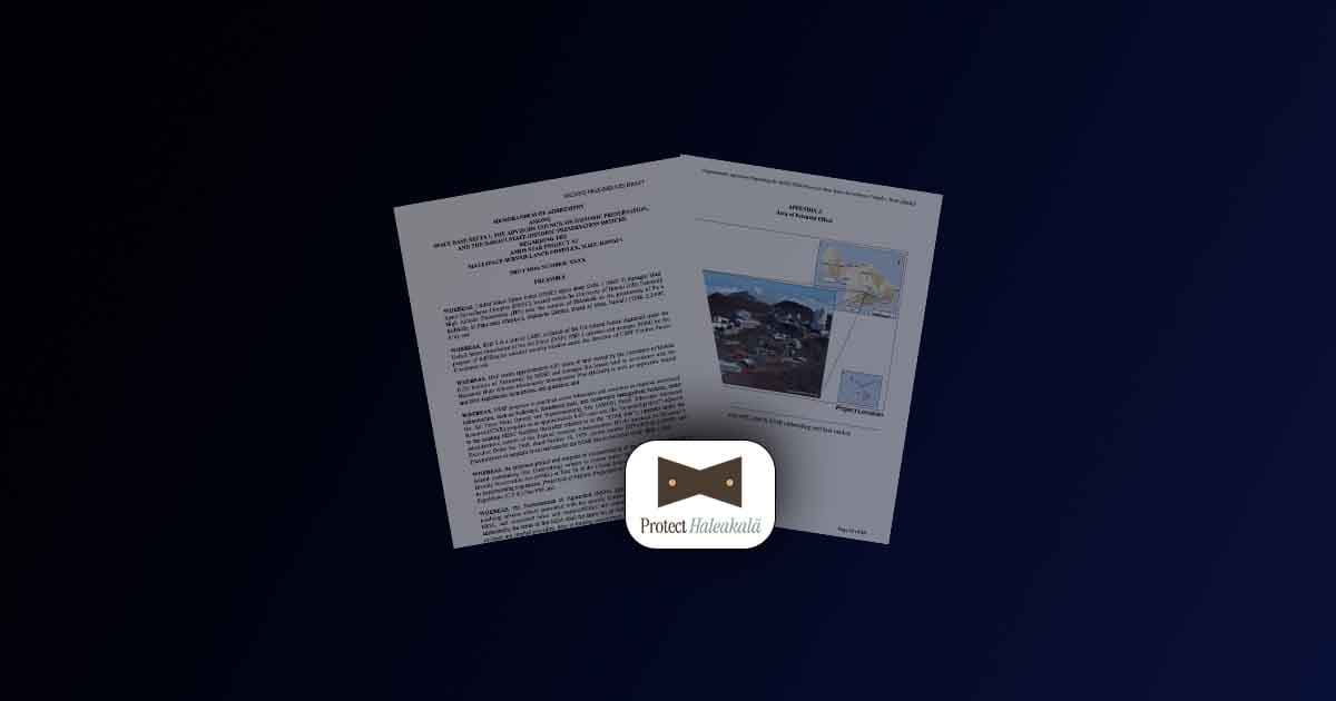 Who Was Invited to Develop the MOA for AMOS STAR? The Haleakalā Telescope Agreement Cites a List That Isn’t There