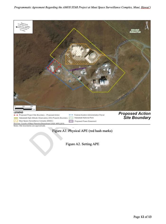 Appendix A, page 12 of 13: Proposed Action Site Boundary map, headed Programmatic Agreement